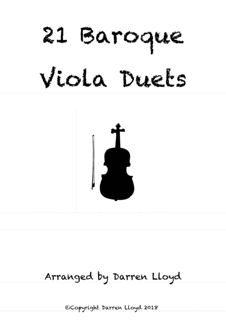 21 Baroque duets for 2 Viola's (arr. Darren Lloyd)