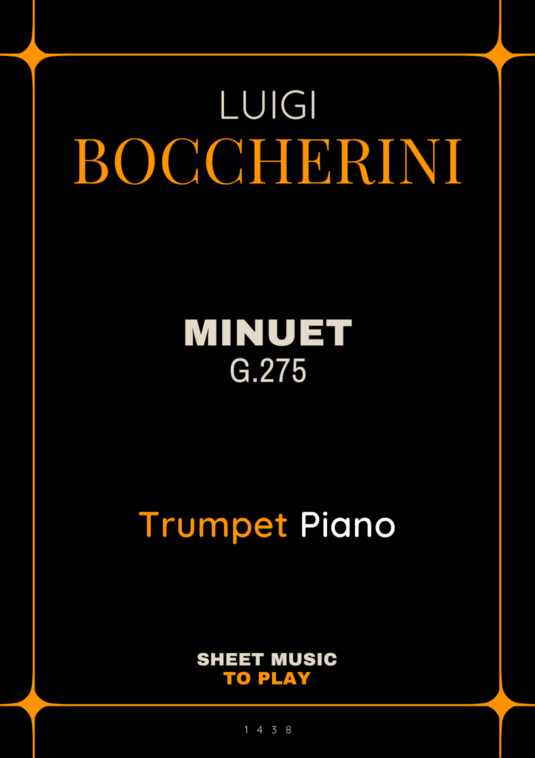 Minuet Op.11 No.5 - Bb Trumpet and Piano (Full Score and Parts) (arr. César Madeira)