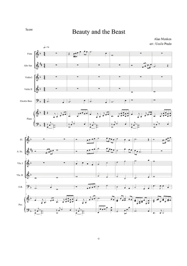 Beauty And The Beast (arr. Betsuel Uesile Prado)