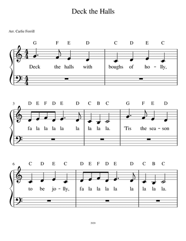 Deck the Halls (arr. Carlie Babin)
