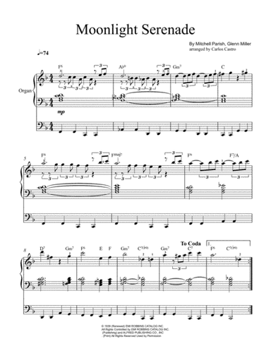 Moonlight Serenade (arr. Carlos Castro)