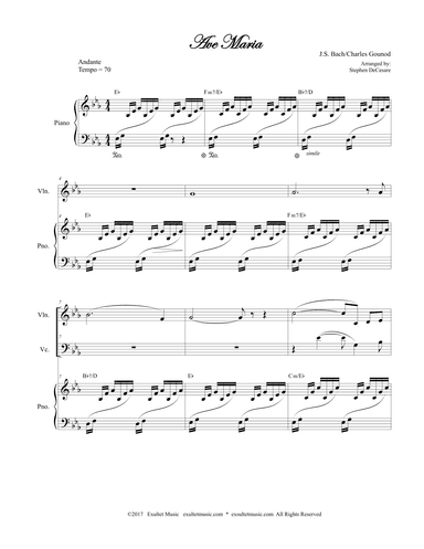 Ave Maria (Duet for Violin and Cello) (arr. Stephen DeCesare)