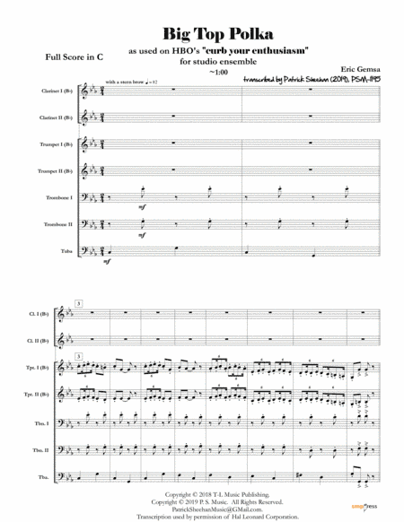 Bang Bang (my Baby Shot Me Down) (arr. Patrick Sheehan)