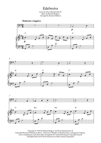 Edelweiss (arr. Kaiserin Rebecca)