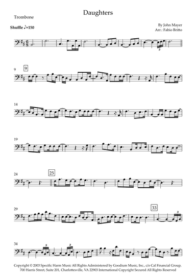 Daughters (arr. Fabio Britto)