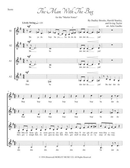 (everybody's Waitin' For) The Man With The Bag (arr. Julie Gaulke)