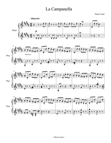 La Campanella (arr. Baran Çakıcı)