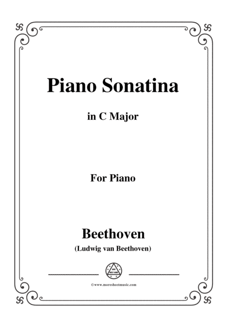 Beethoven-Piano Sonatina in C Major,for piano (arr. MSM)