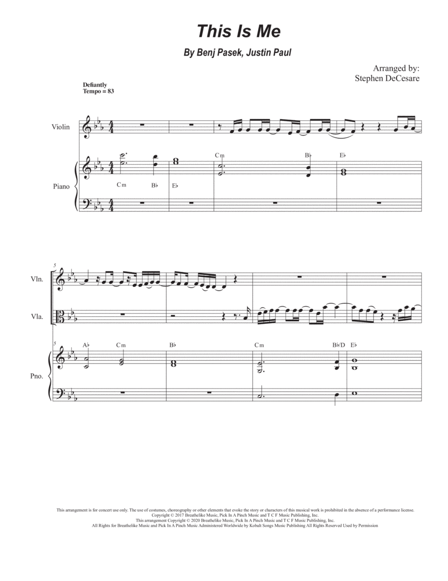 This Is Me (arr. Stephen DeCesare)