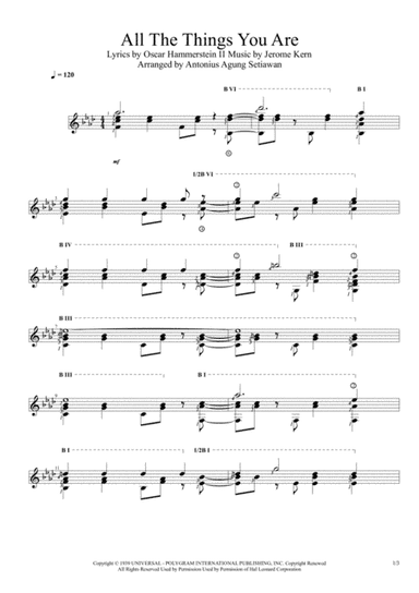 All The Things You Are (arr. Antonius Agung Setiawan)