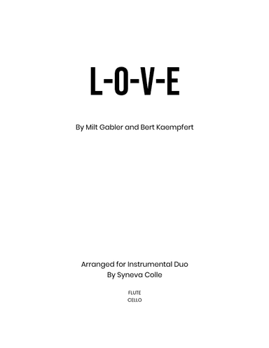 L-o-v-e (arr. Syneva Colle)