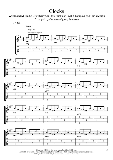 Clocks (arr. Antonius Agung Setiawan)