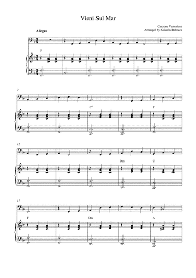 Vieni Sul Mar (arr. Kaiserin Rebecca)