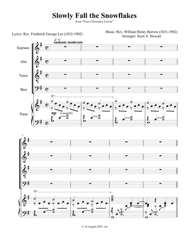 Slowly Fall the Snowflakes (Christmas Carol) (arr. Scott S. Stewart)