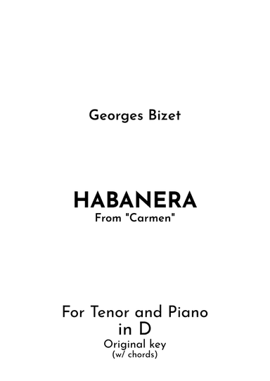 Habanera (arr. Jireh J.)