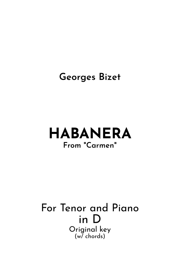 Habanera (arr. Jireh J.)