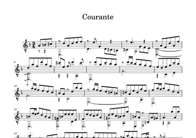 Suite 5 Courante (arr. Benjamin Grace)