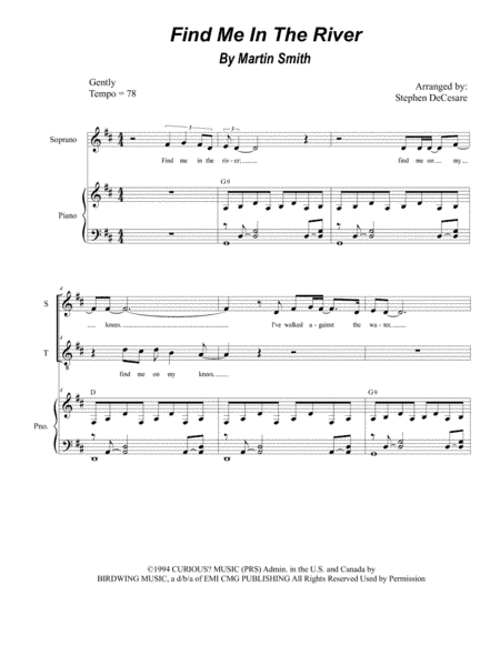 Find Me In The River (arr. Stephen DeCesare)
