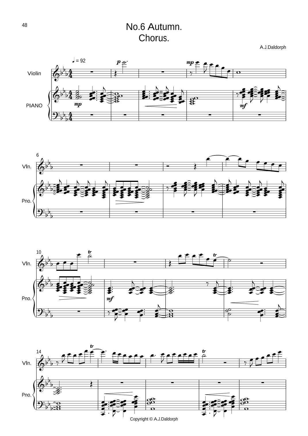 Autumn (from Songs of Hope and Creation)