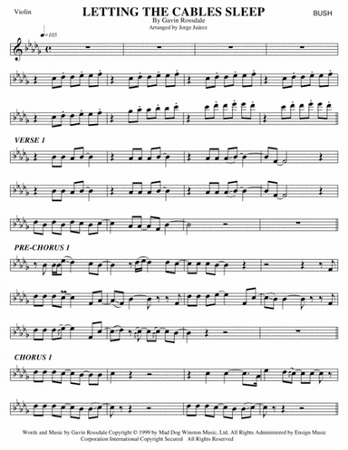 Letting The Cables Sleep (arr. Jorge Juárez)