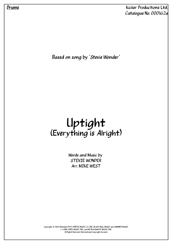 Uptight (everything's Alright) (arr. Michael Storeton-West)