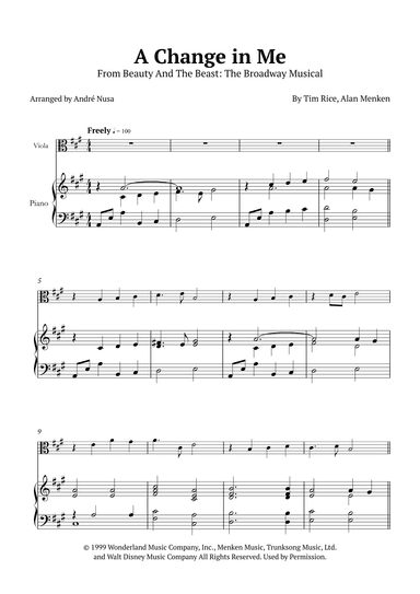 A Change In Me (arr. André Nusa)