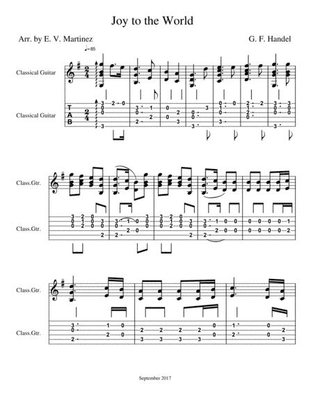 Joy to the World (arr. E. V. Martinez)
