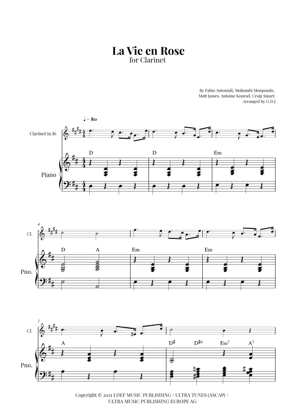 La Vie En Rose (arr. GDJ)