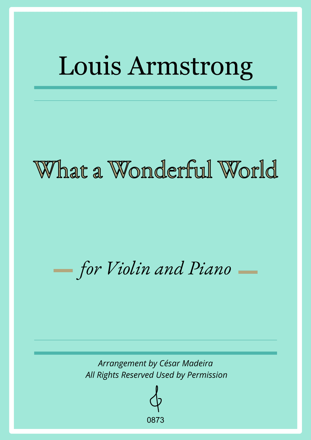 What A Wonderful World (arr. César Madeira)
