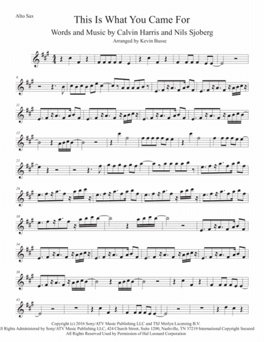 This Is What You Came For (arr. Kevin Busse)
