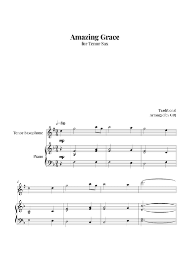 Amazing Grace (arr. GDJ)
