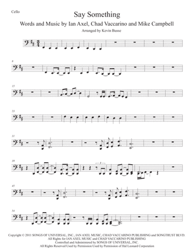 Say Something (arr. Kevin Busse)