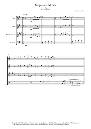 Suspicious Minds (arr. Junqueira's)