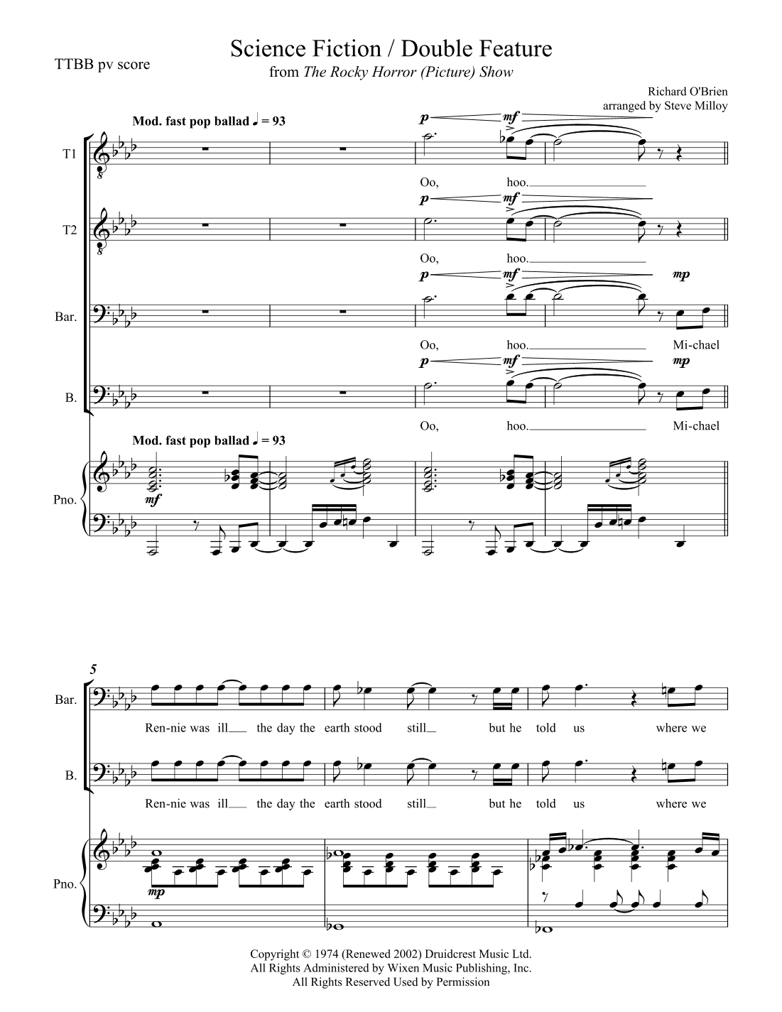 Science Fiction Double Feature (arr. Steve Milloy)