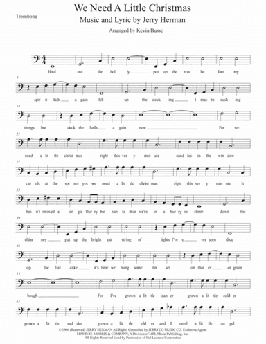 We Need A Little Christmas (arr. Kevin Busse)
