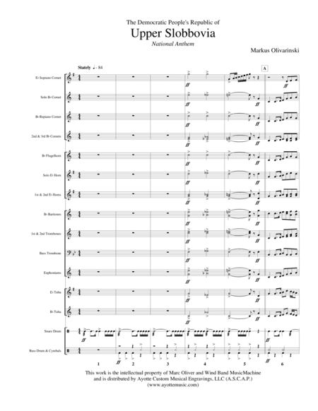 National Anthem of the Democratic People's Republic of Upper Slobbovia