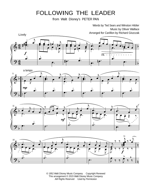 Following The Leader (arr. Richard Giszczak)