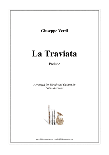 Prelude from "La Traviata" - for Woodwind Quintet (arr. Fabio Barnaba)