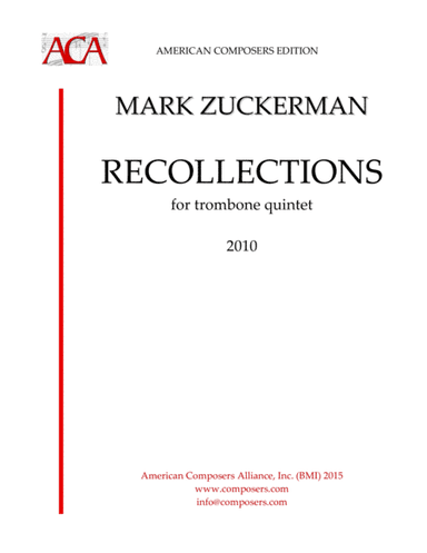 [Zuckerman] Recollections