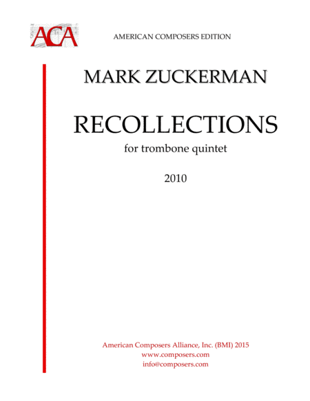 [Zuckerman] Recollections