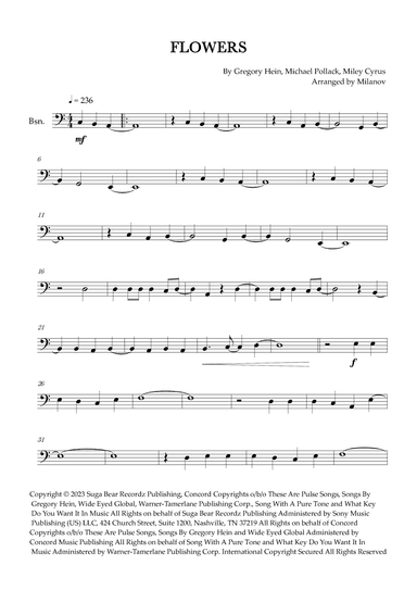 Flowers (arr. Milanov)