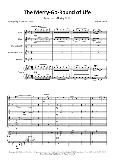 Merry-go-round Of Life (arr. Glauco Fernandes)
