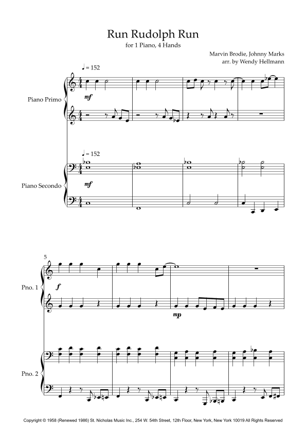 Run Rudolph Run (arr. Wendy Hellmann)
