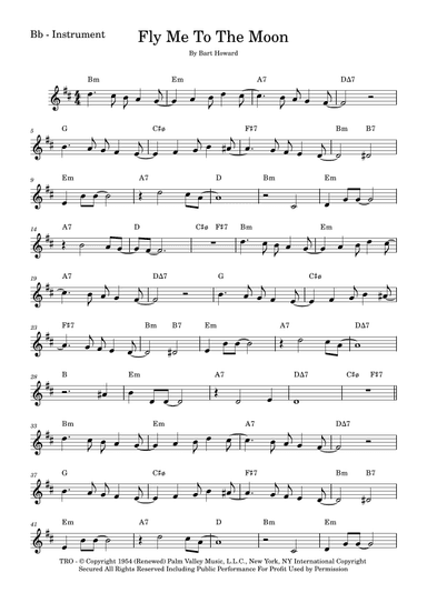 Fly Me To The Moon (in Other Words) (arr. Fabio Eduardo de Oliveira)
