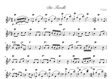 "Die Forelle" Bdur (arr. pfkaori)