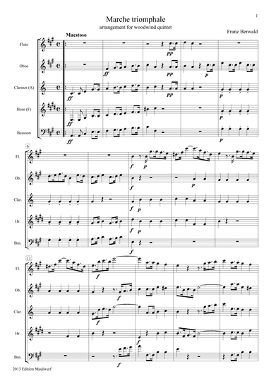 Marche triomphale (arr. Edition Maulwurf)