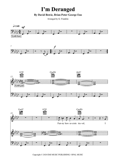 I'm Deranged (arr. G. Franklin)