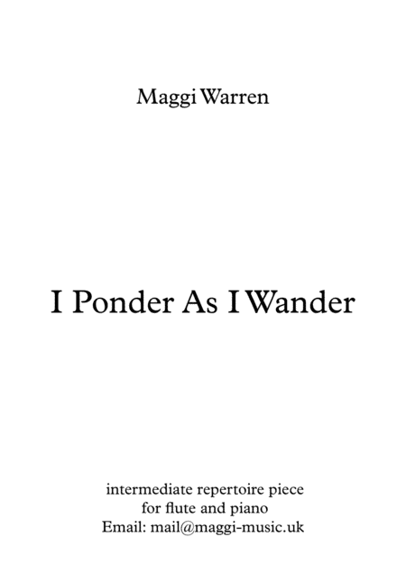 I Ponder As I Wander