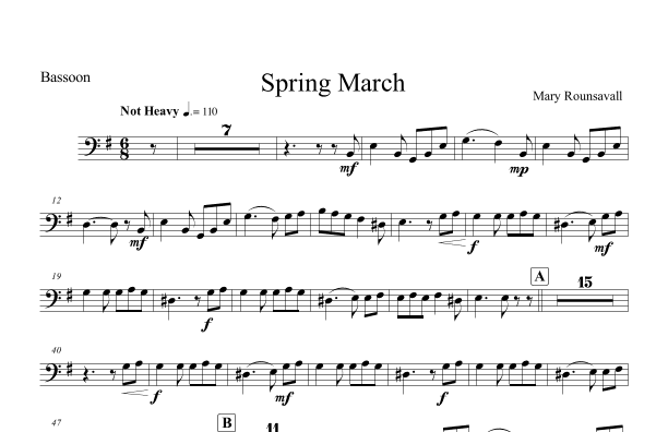 Spring March: BASSOON PART