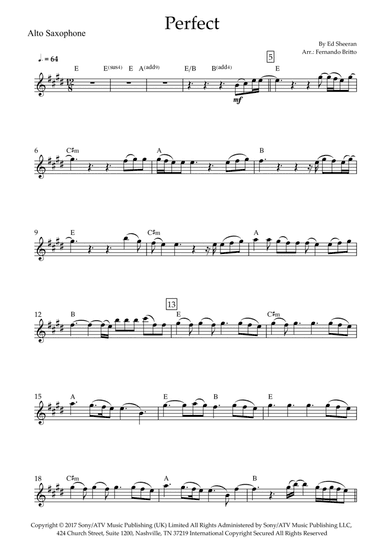 Perfect (arr. Fernando Britto)